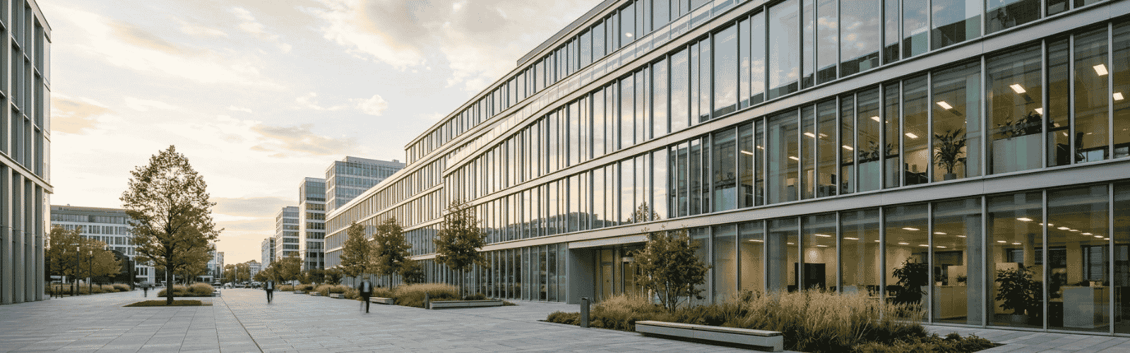 Menuiserie aluminium pour bureaux et bâtiment tertiaire