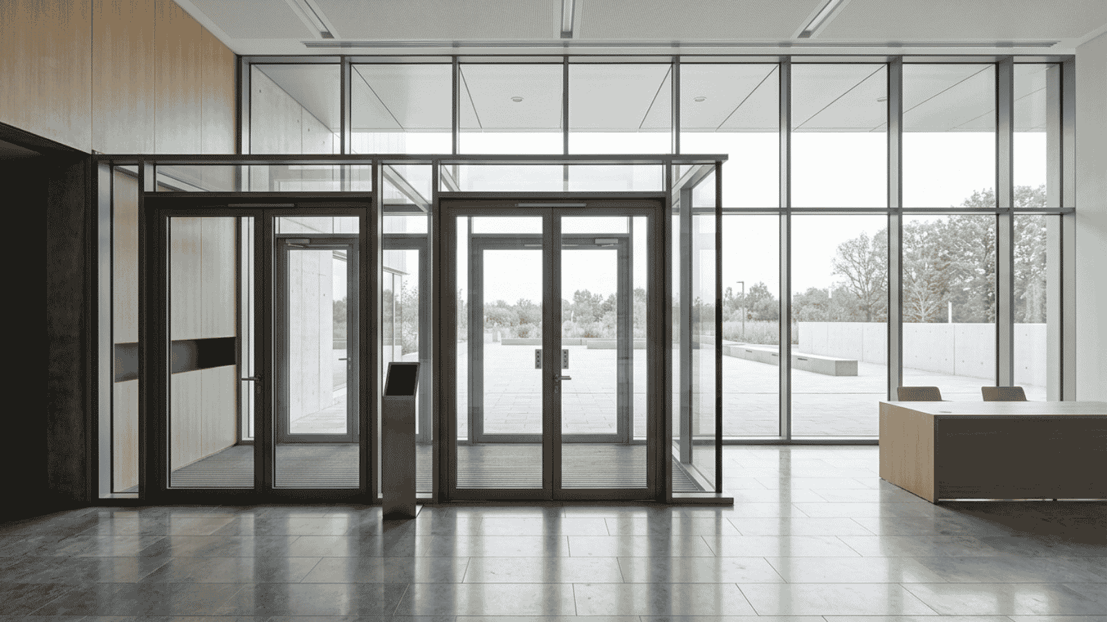 Sas d'entrée aluminium : configurations, PMR et prix 2026
