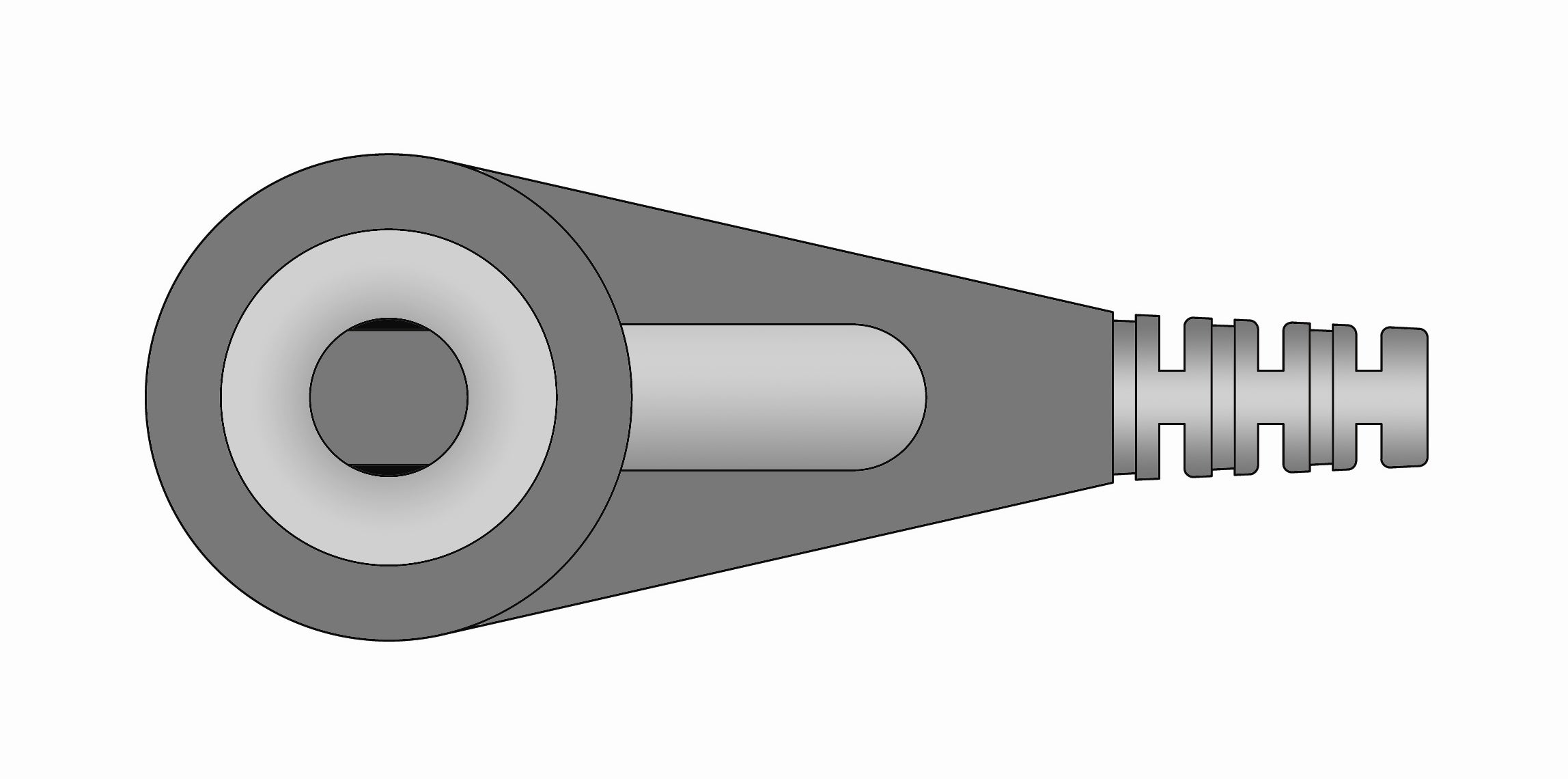 Fukuda Denshi Compatible 12-Lead One-Piece ECG Cable