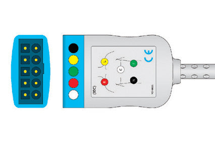 GE Hellige Compatible ECG Trunk Cable