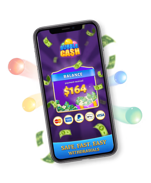 Mobile phone showing the money balance screen from Bingo Cash game