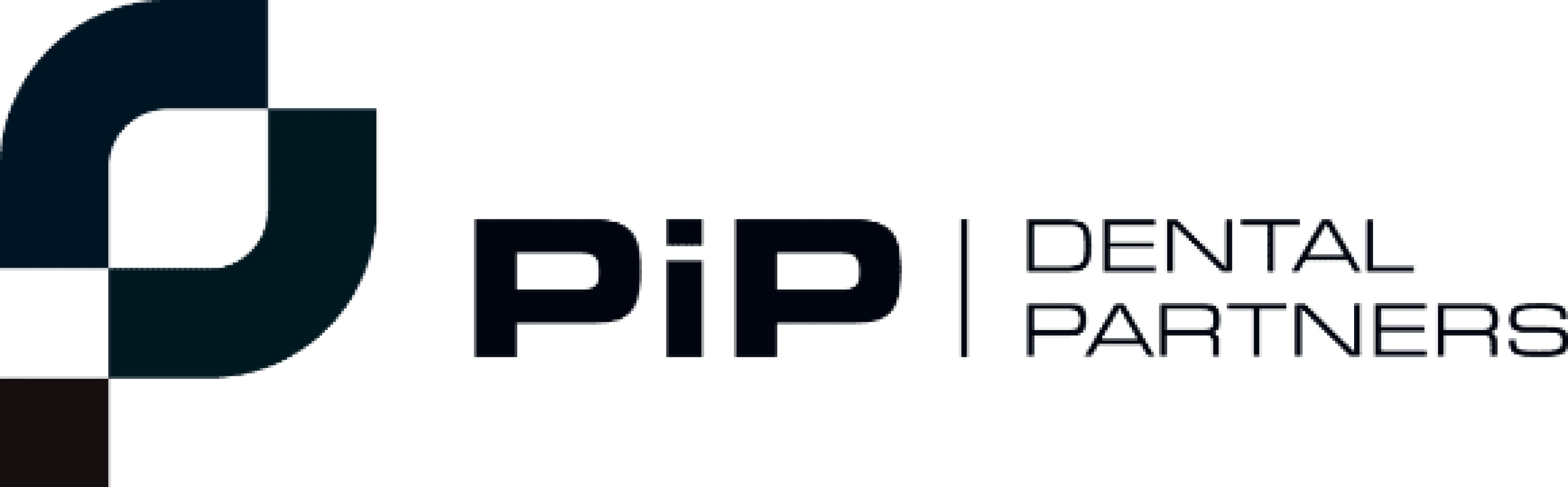 PiP Dental Partners logo with stylized abstract design to the left.