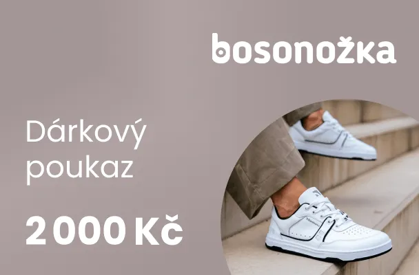 Dárkový poukaz v hodnotě 2 000 Kč na nákup v Bosonožka.cz
