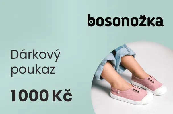 Dárkový poukaz v hodnotě 1 000 Kč na nákup v Bosonožka.cz