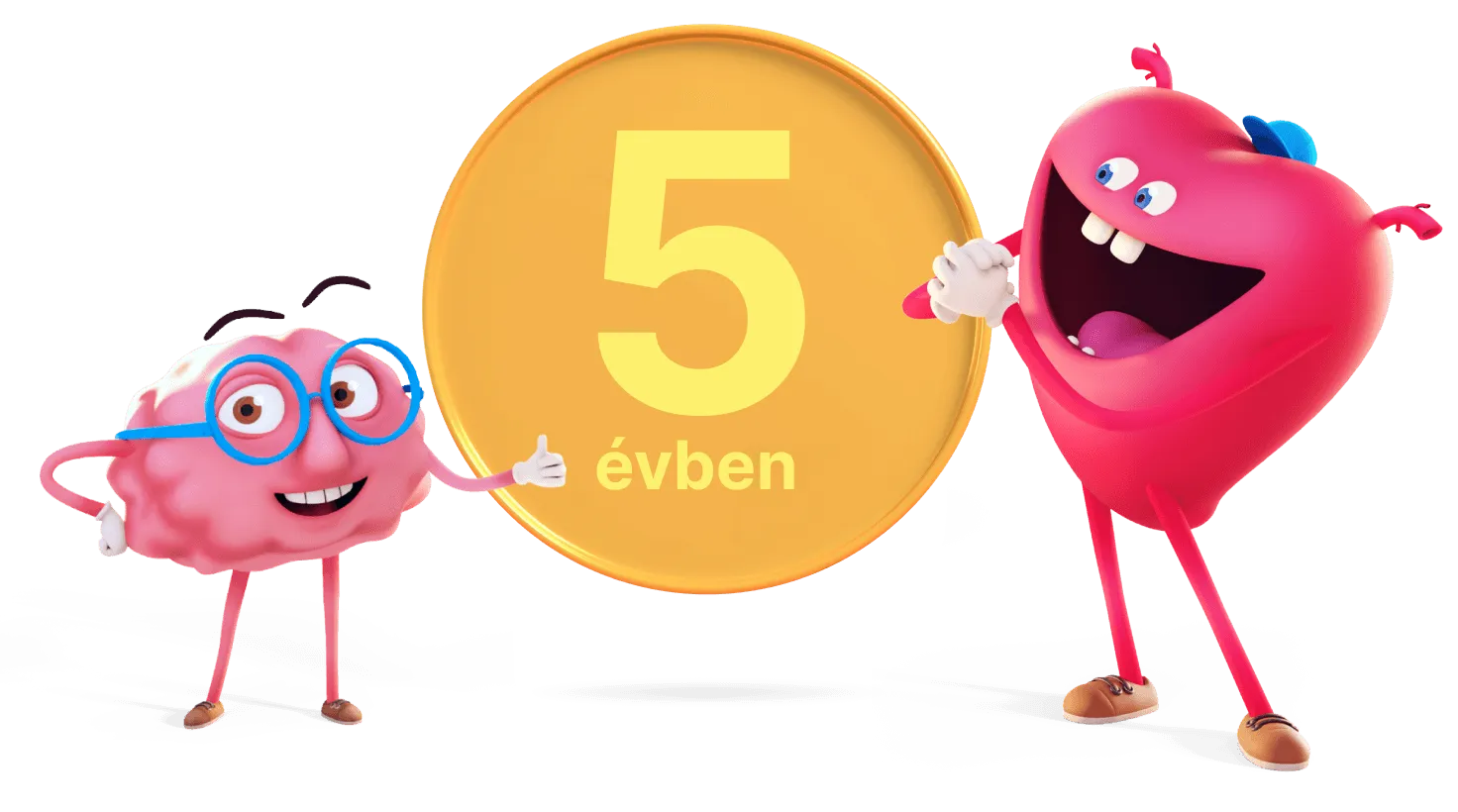 Kabala agy és szív „5 év“ éremmel