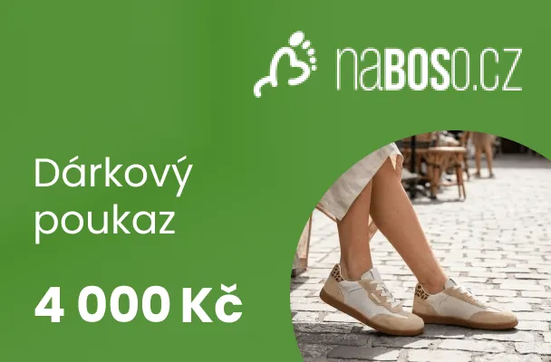 Dárkový poukaz v hodnotě 4 000 Kč na nákup bot v naBOSo