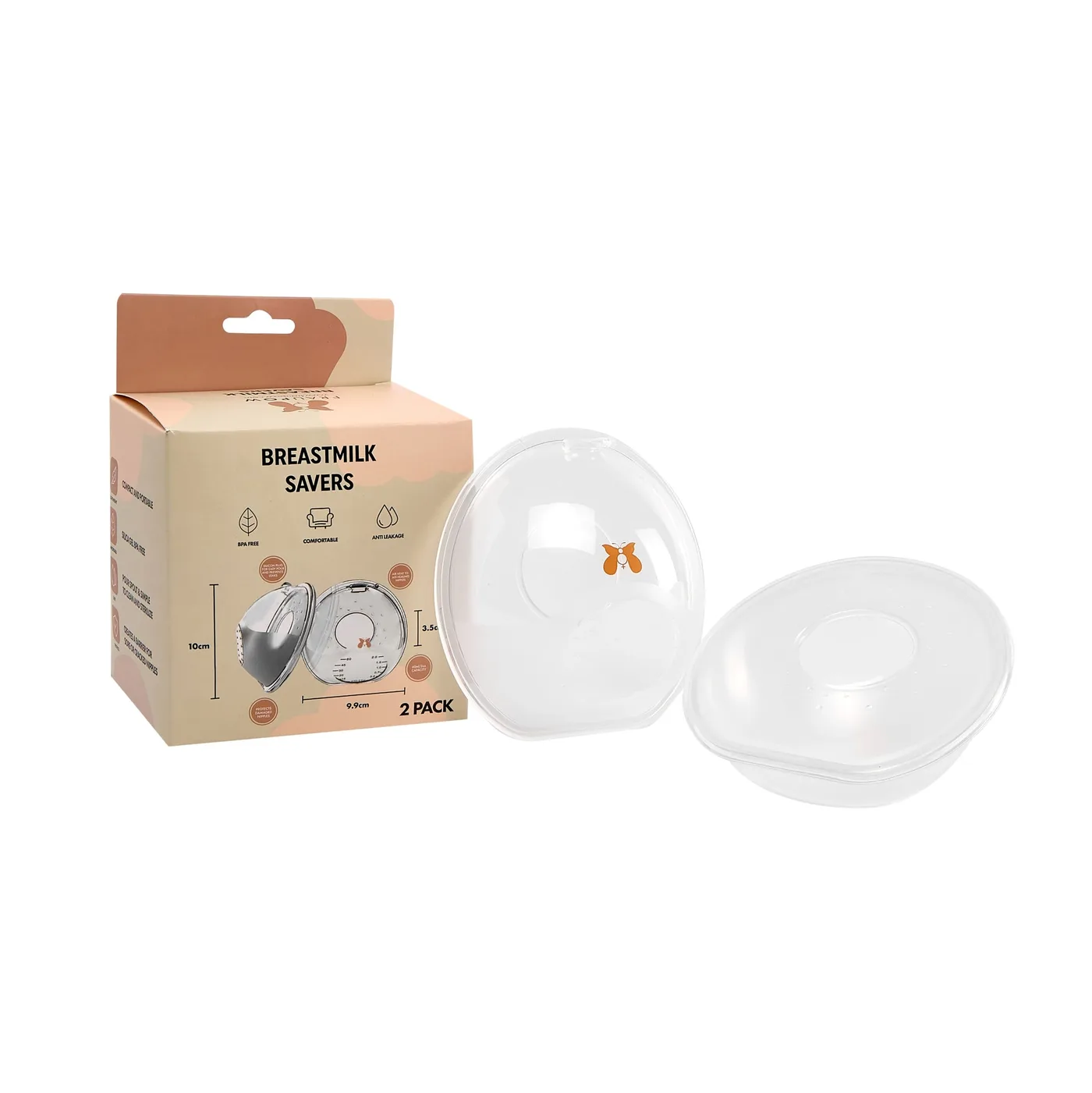 Fraupow Milk Savers breast shells with their box