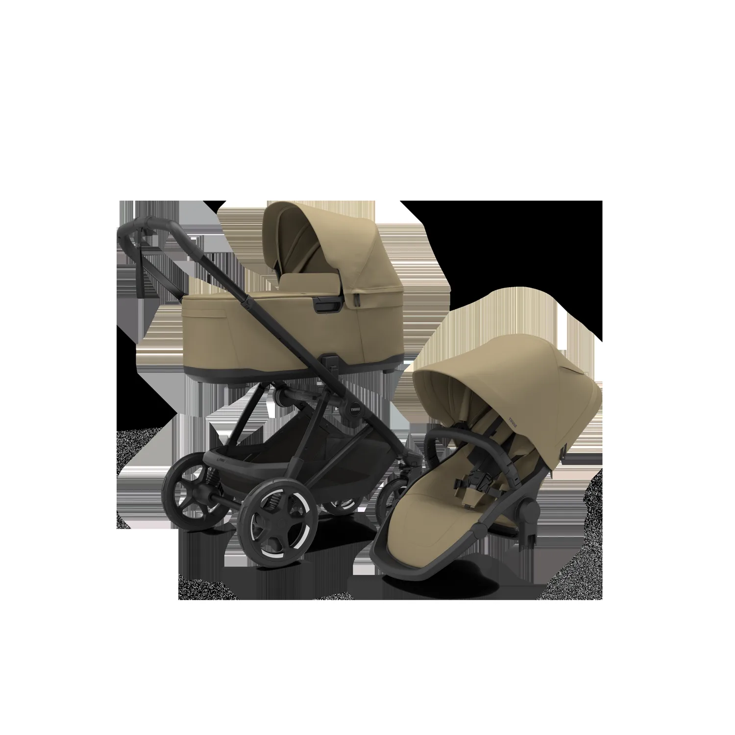 The Thule Charm 2-in-1 pushchair in Faded Khaki