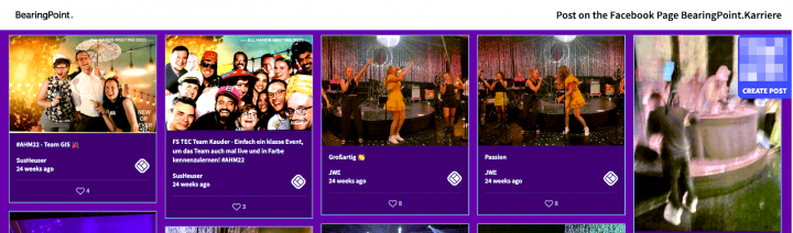 Eine Benutzeroberfläche zum Erstellen eines neuen Beitrags mit Upload-Option für Bilder und Texteingabe.