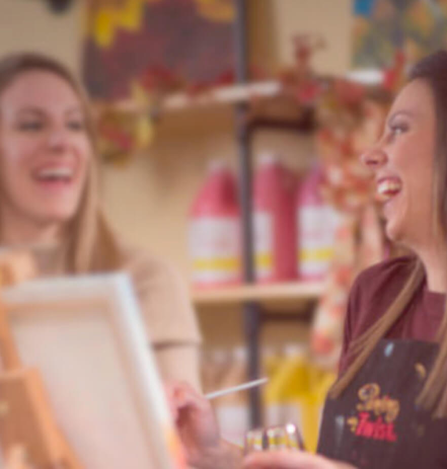 ecommerce website painting with a twist