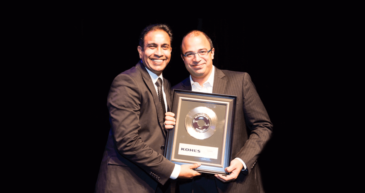 Anubhav Raina, COO of Echidna, receiving the award. Kohl’s is the second largest department store by retail sales in the United States and number 19 in the Internet Retailer 2016 Top 500 Guide.