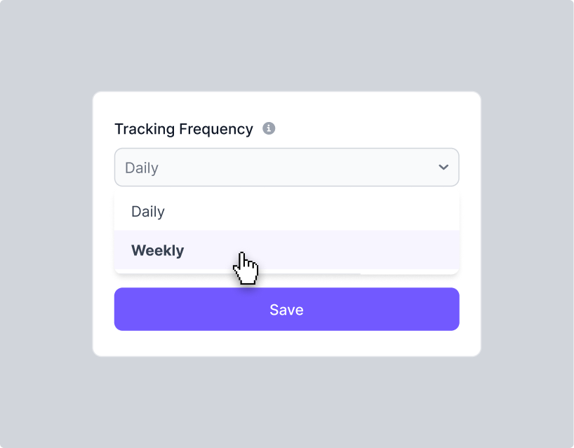 Tracking Frequency and Scalability