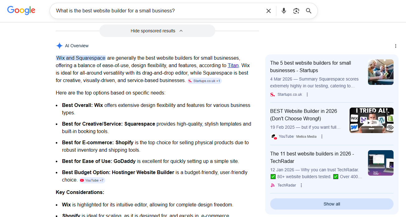Google AI Overviews and Bing Copilot Search
