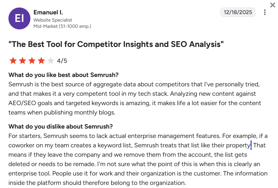 semrush review
