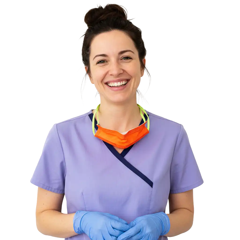a smiling nurse
