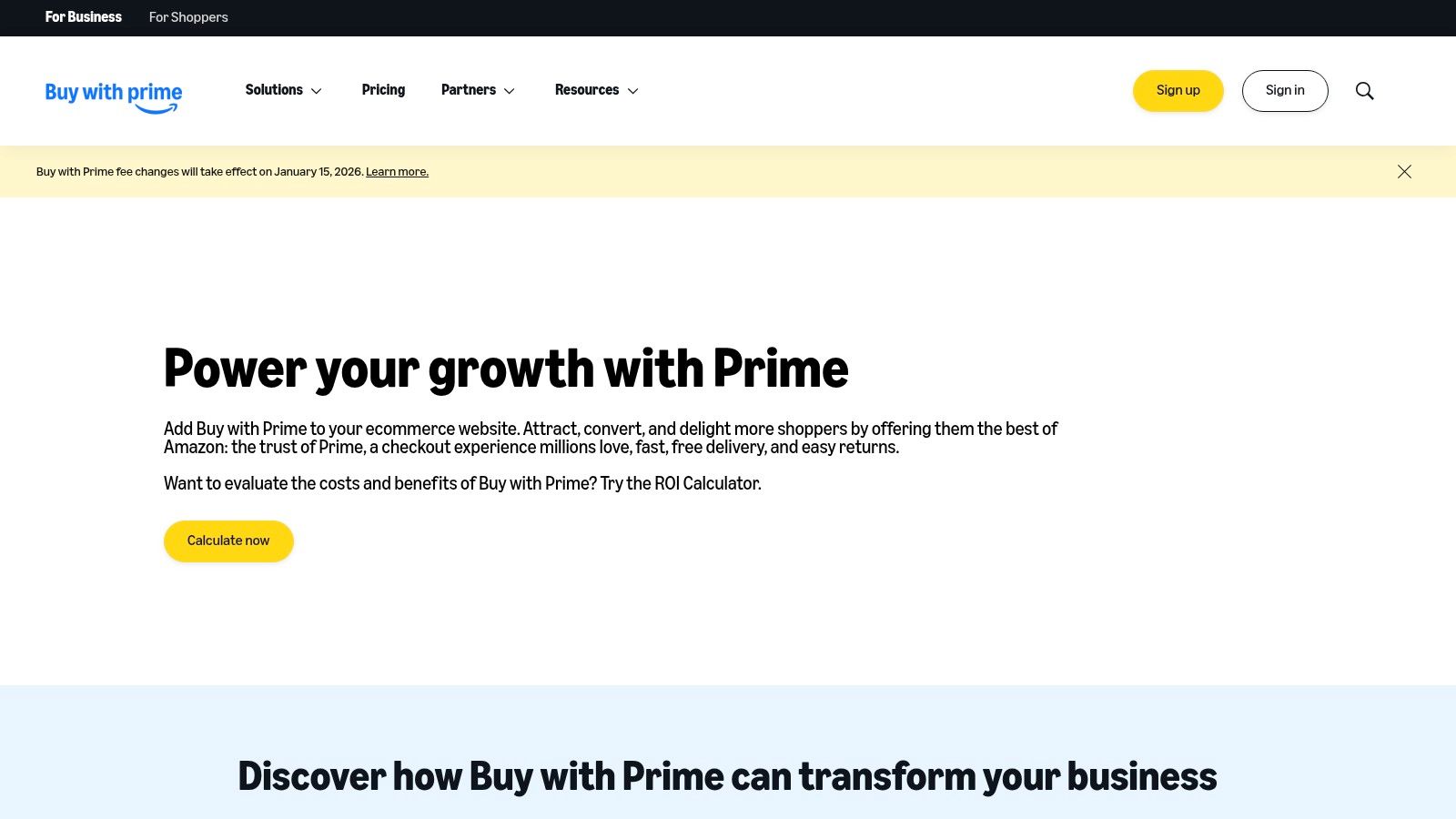 Amazon Multi-Channel Fulfillment (MCF) / Buy with Prime