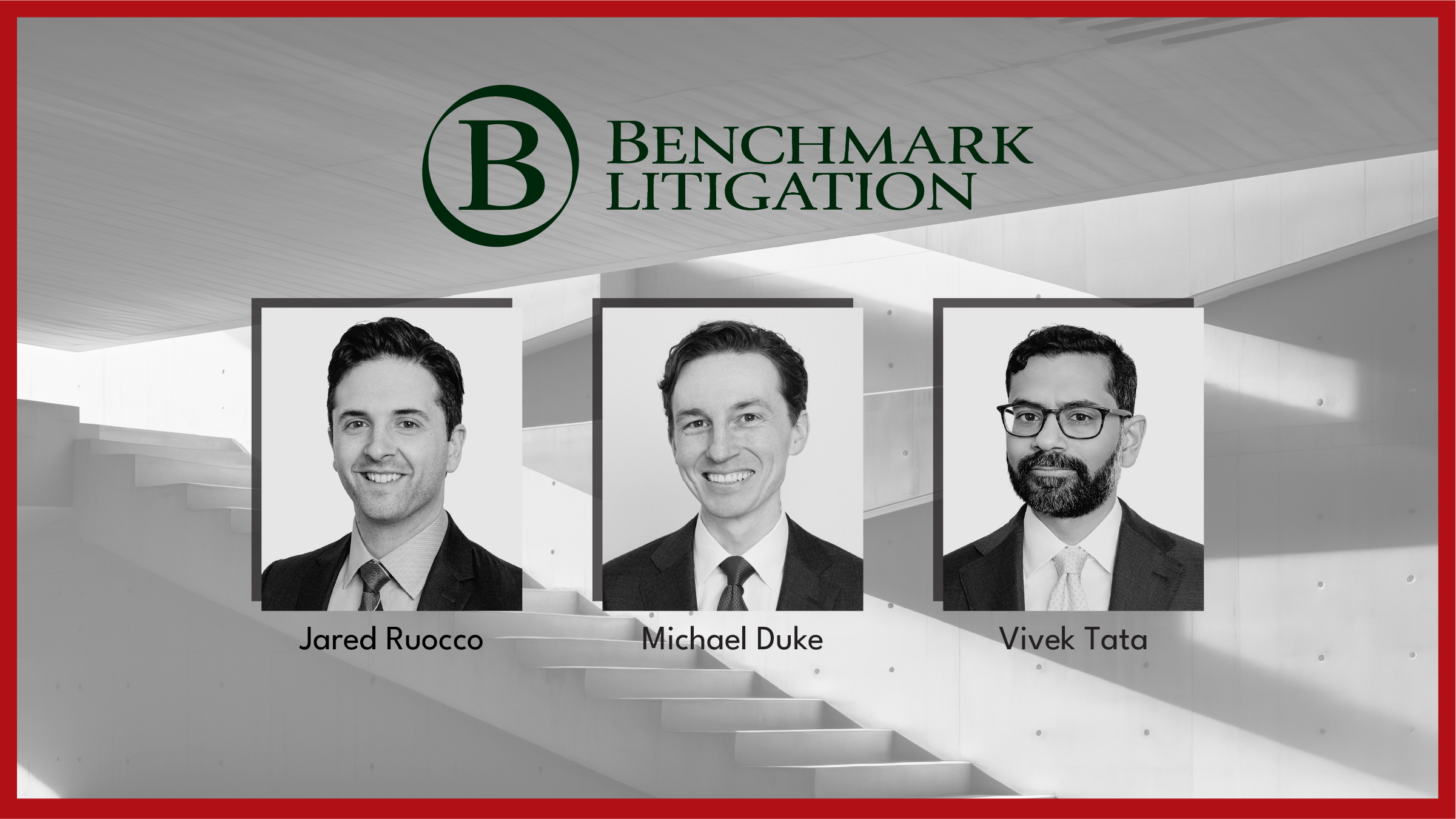 Jared Ruocco, Mike Duke and Vivek Tata