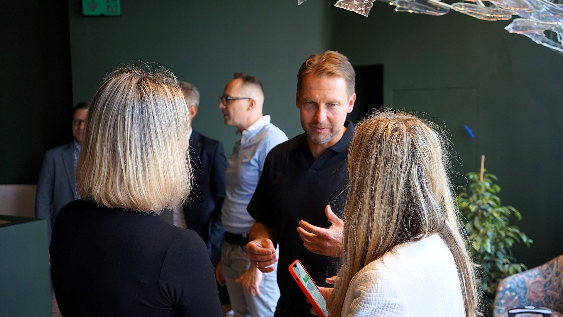 Smart workplace lockers at Slovak Telekom office.