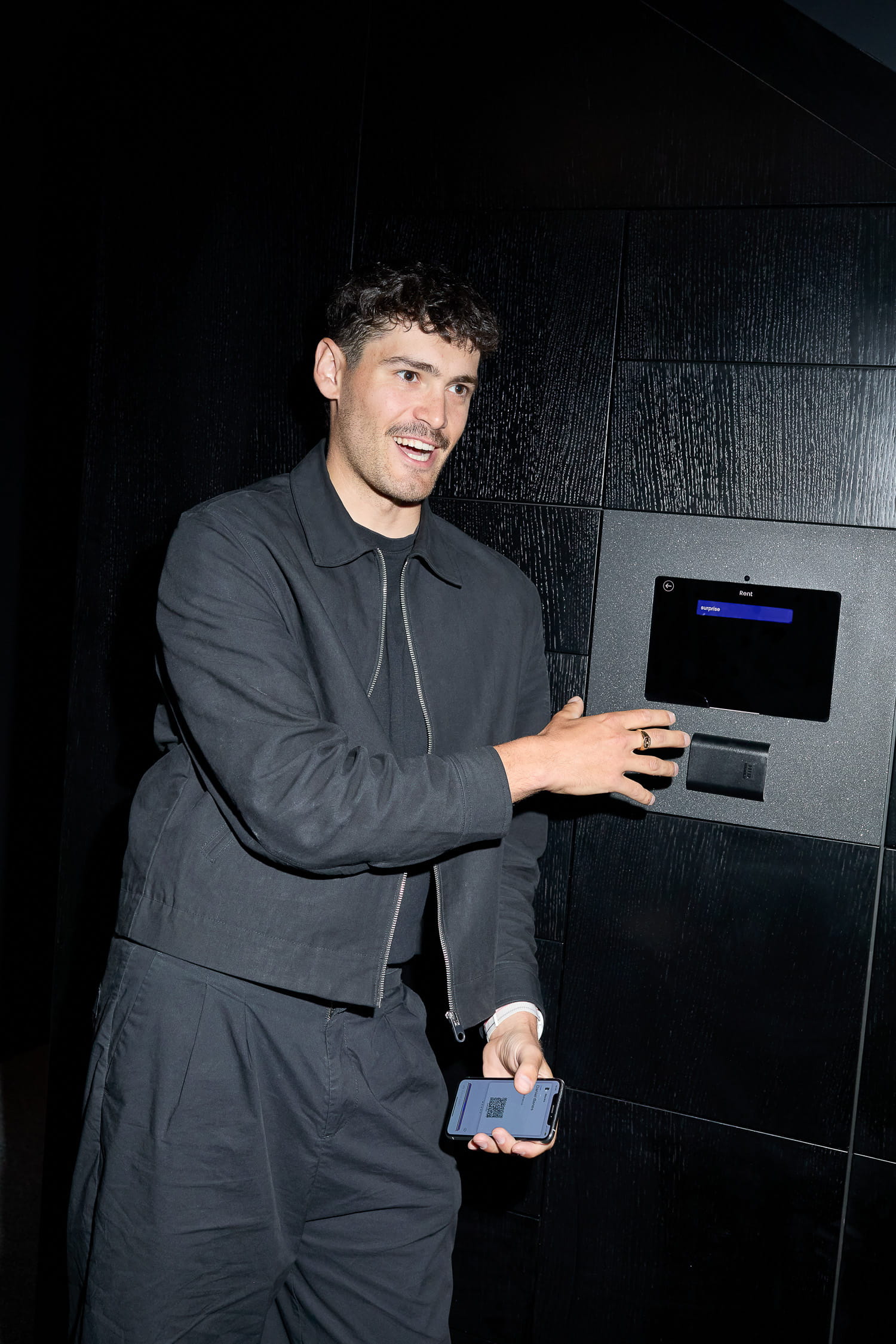 Smart workplace lockers at Slovak Telekom office.