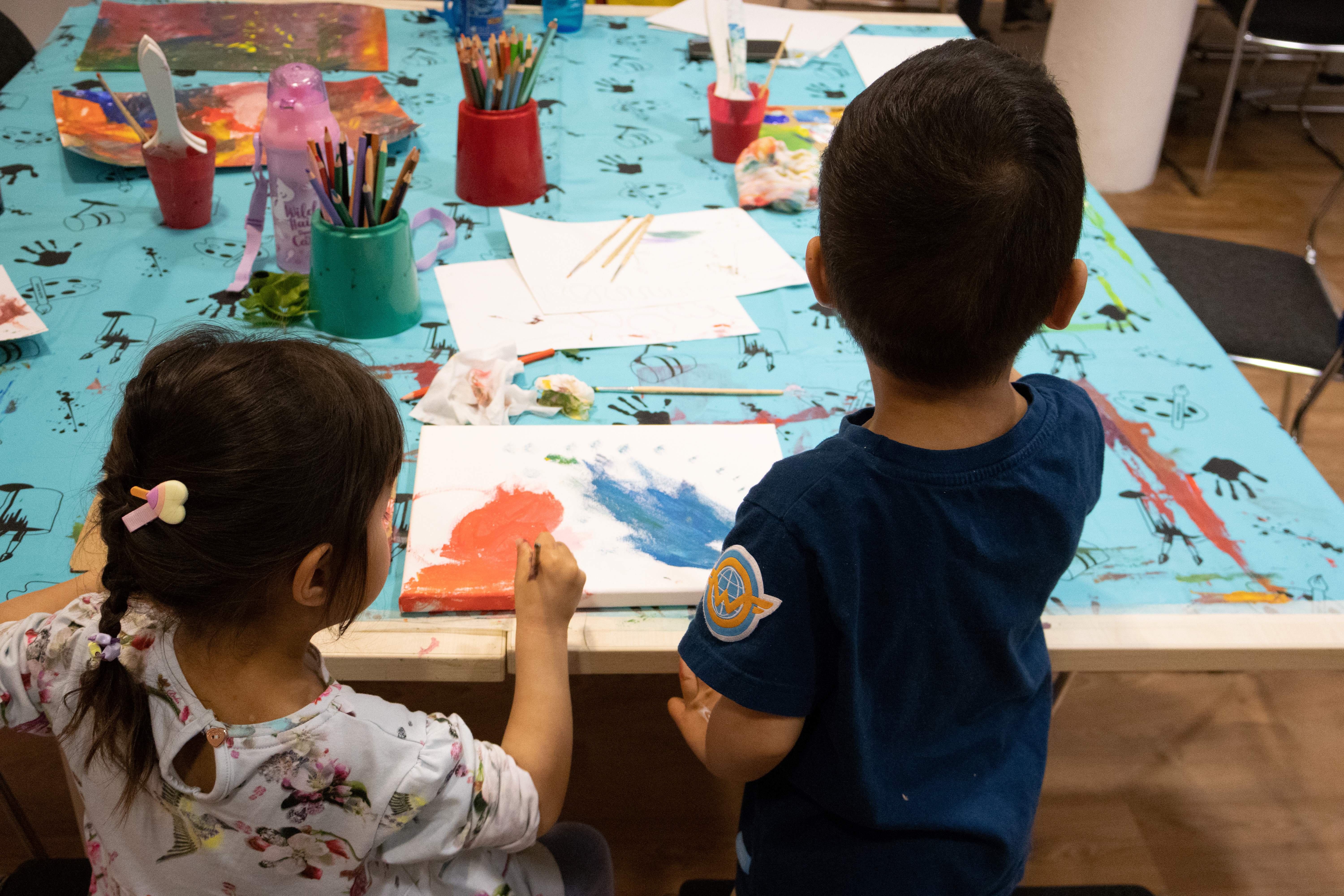 Acrylic painting workshop led by artist Lulu Wong