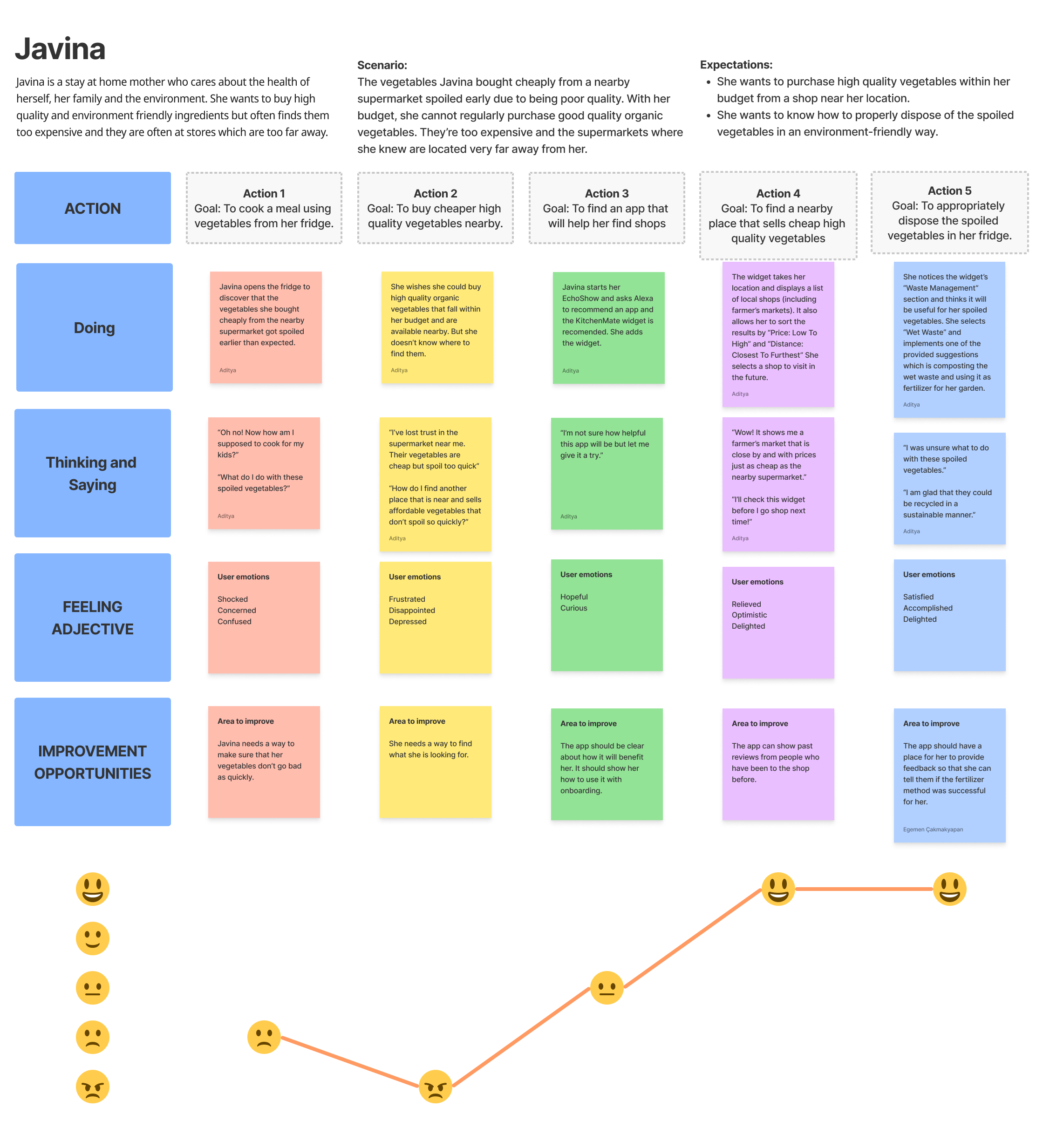 User journey: Javina