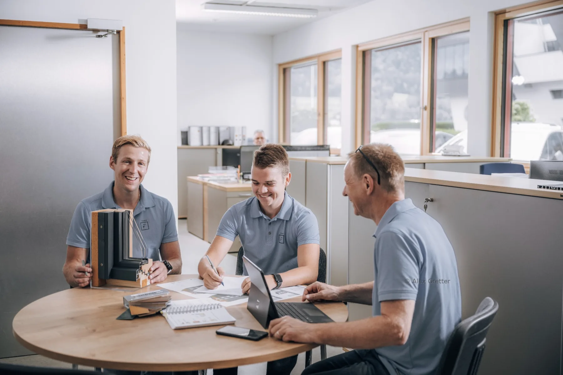 Unsere Büro Angestellten bei Freisinger Fenster