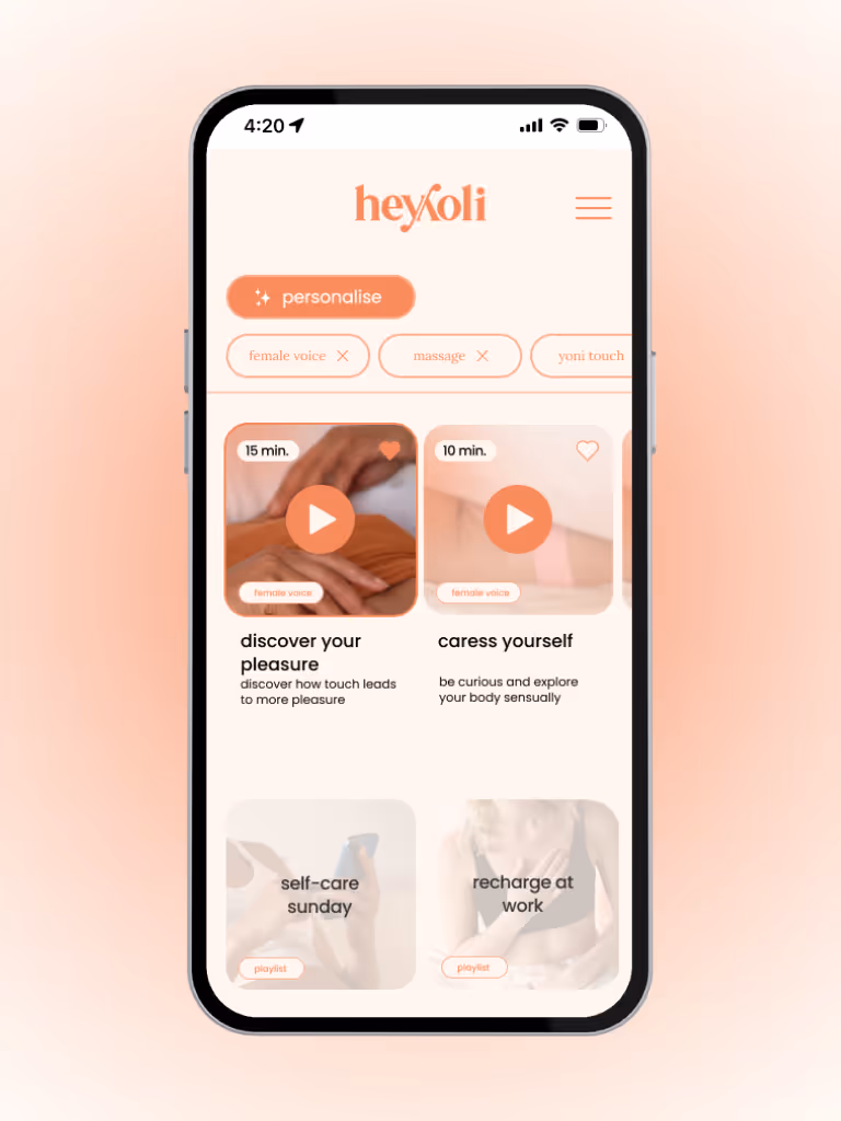 heyyoli app pleasure library phone