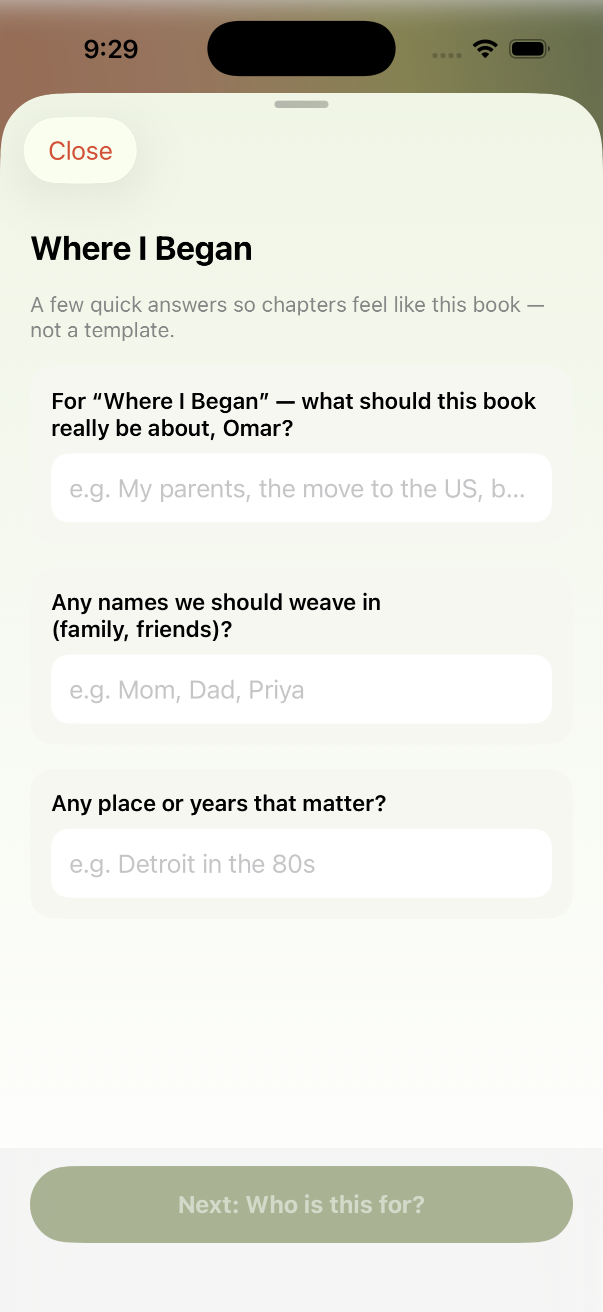 Personalize a Storybook