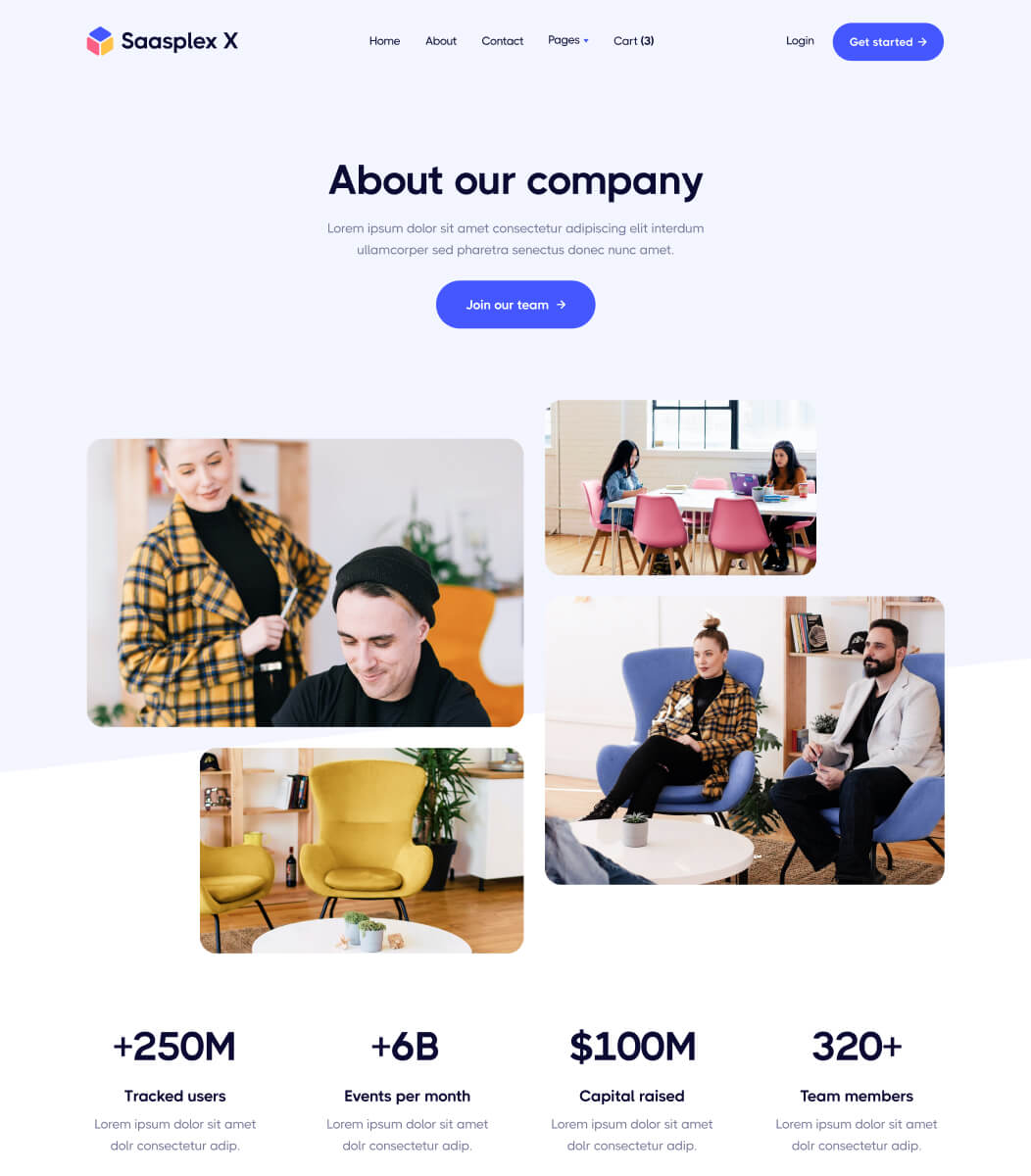 About - Saasplex X Webflow Template