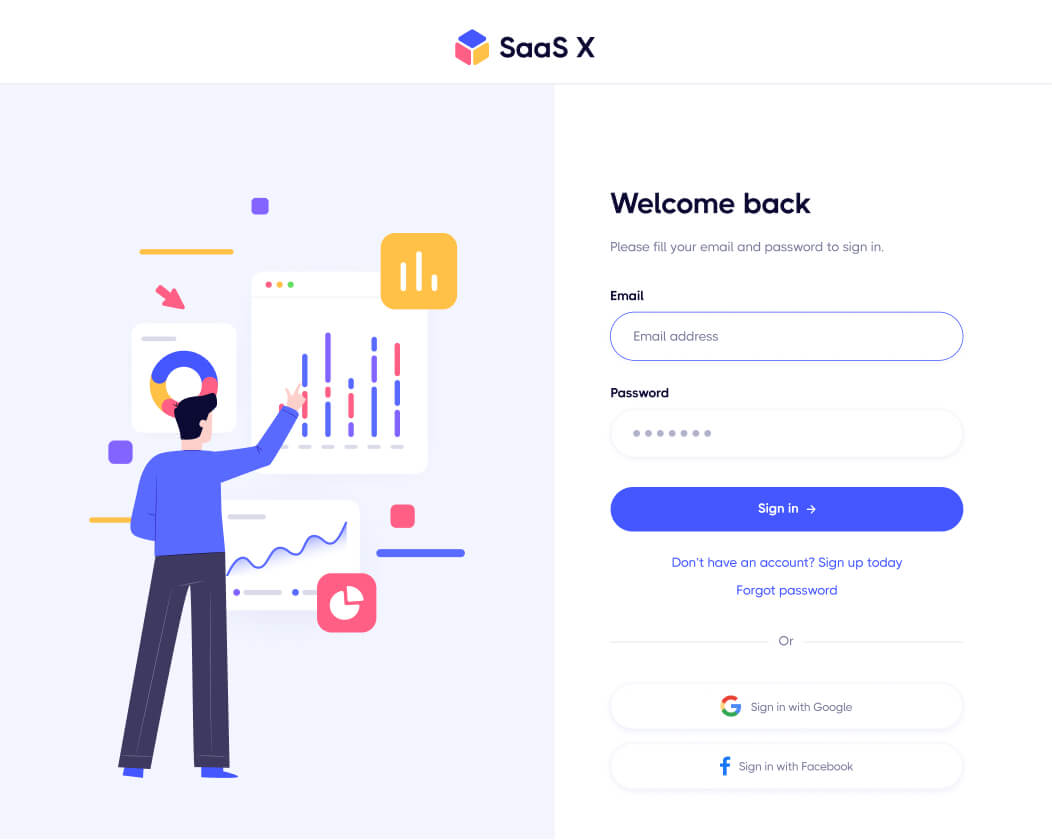 Sign In - Saasplex X Webflow Template