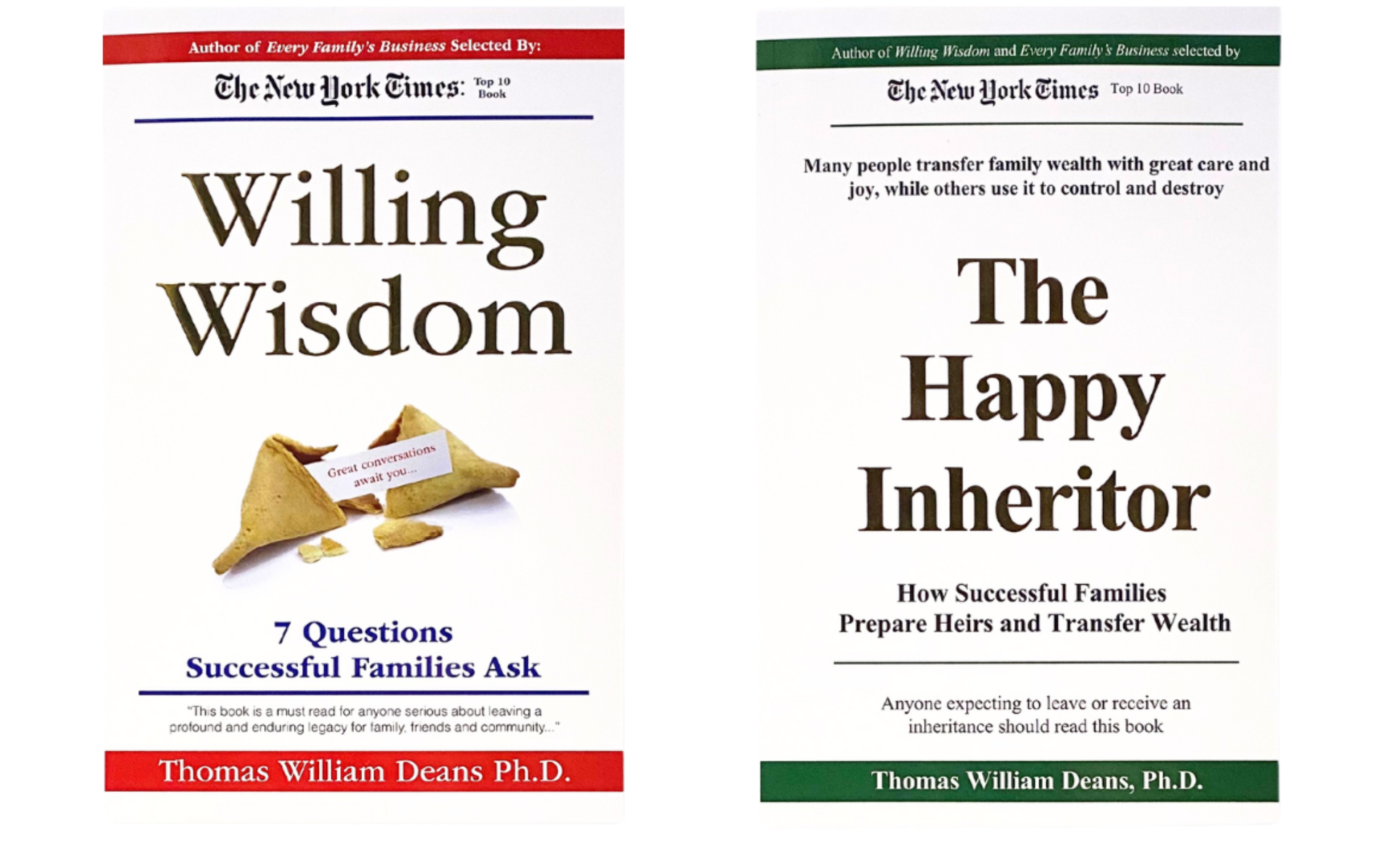  Willing Wisdom, The Happy Inheritor, soft cover books.