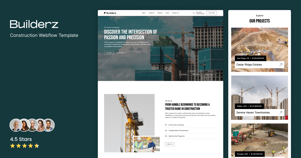 Style Guide - Builderz - Webflow HTML website template