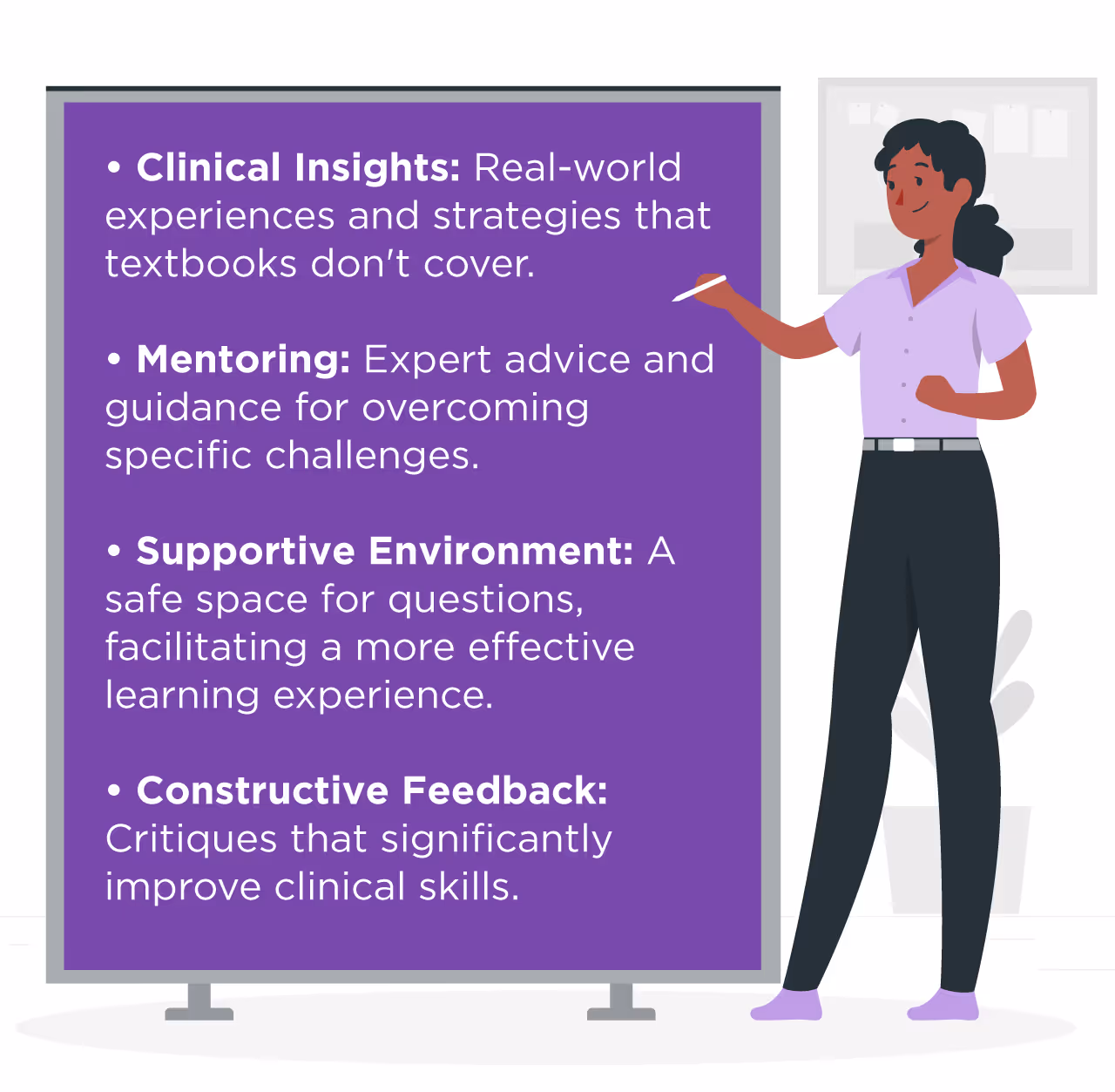 NP student support from preceptors