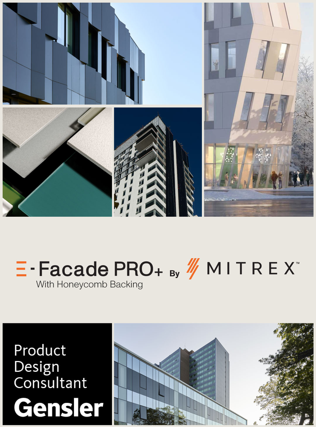 Mitrex Partners with Gensler on eFacade PRO+: Customizable Solar Facades with Honeycomb Backing