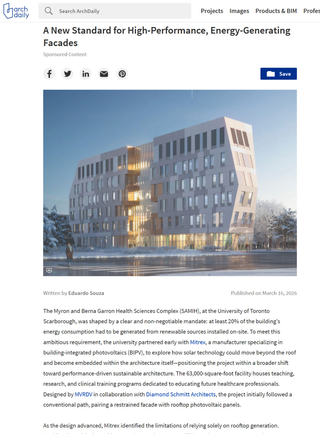 A New Standard for High-Performance, Energy-Generating Facades