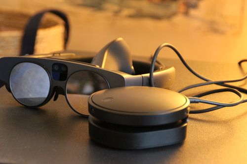 The Magic Leap glasses and the case