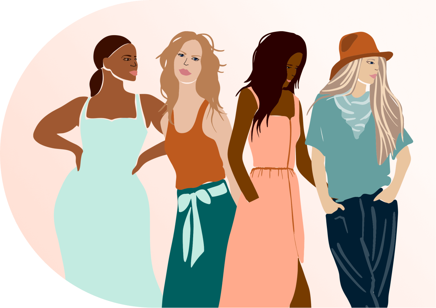 Illustration of women