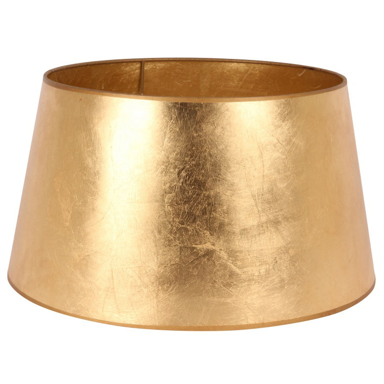 Abat-jour doré conique en carton, finition brillante, diamètre 40 cm