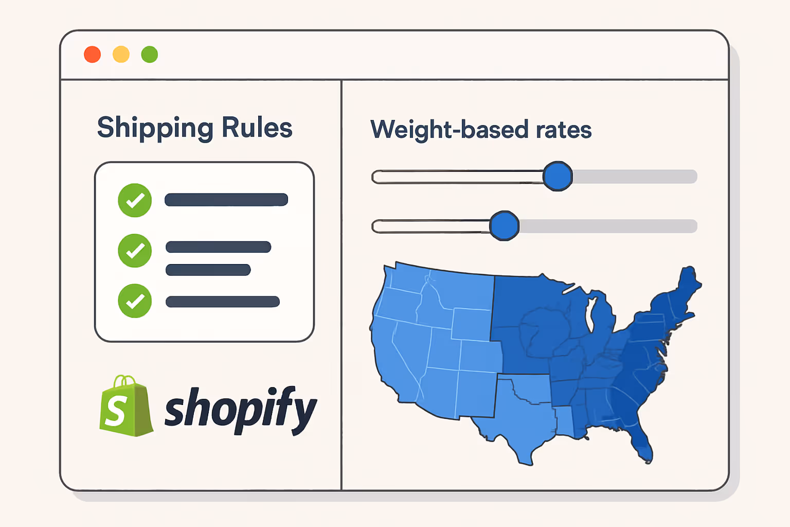 shipping rules - Shopify advanced shipping rules