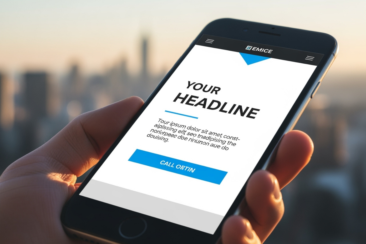 A mobile phone displaying a well-designed marketing email - Shopify email marketing pricing