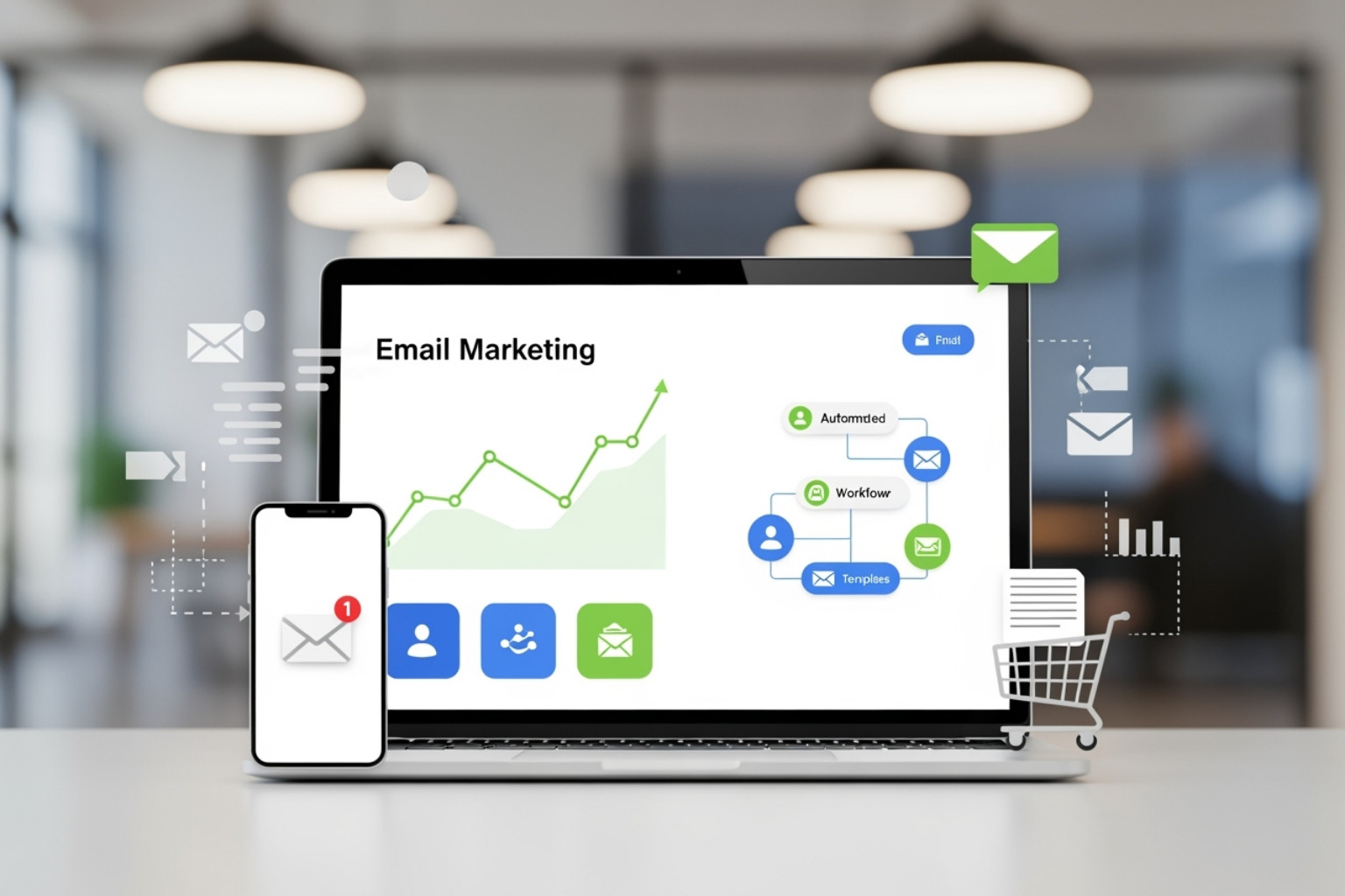 A split-screen showing two different email subject lines, representing A/B testing. - Shopify email marketing automation