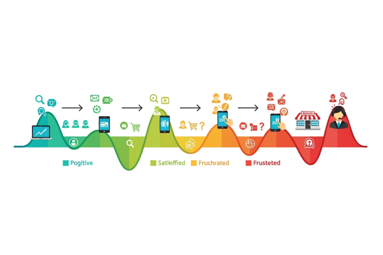 detailed customer journey map template - ecommerce customer journey mapping