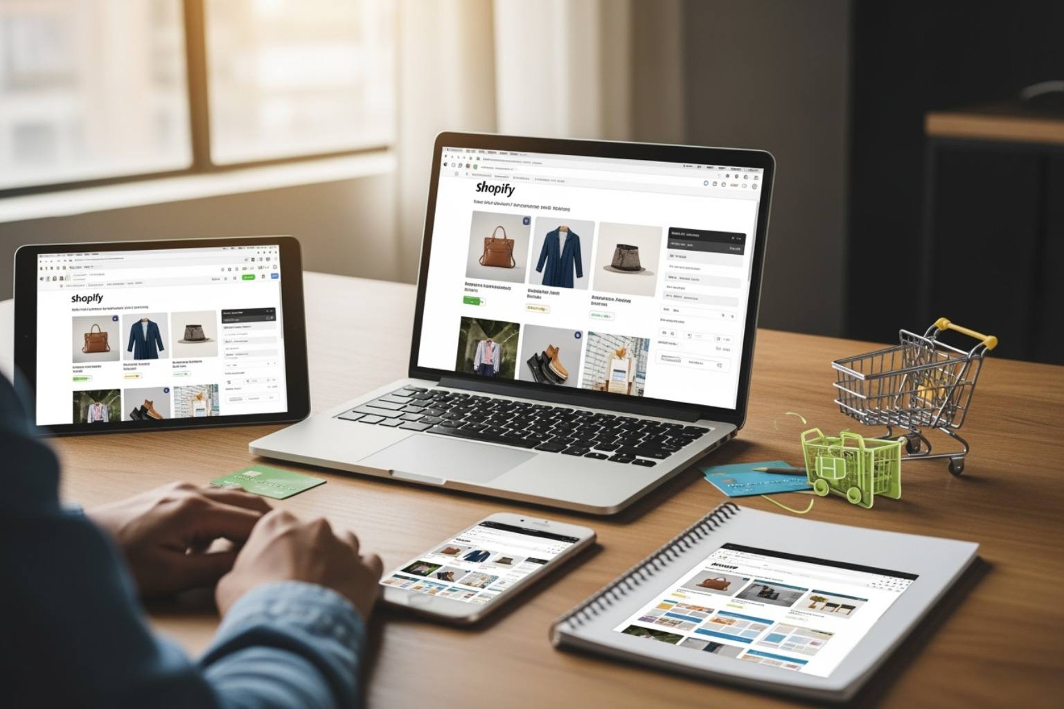 Shopify settings page - Build online store Shopify