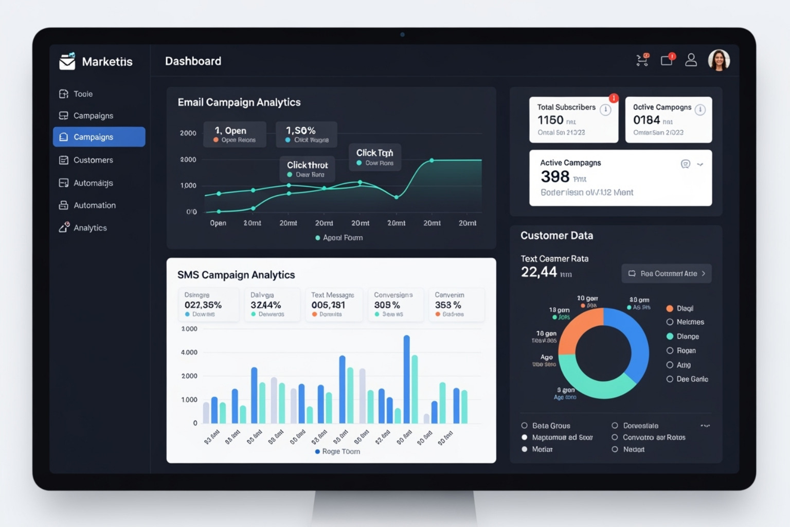 Klaviyo dashboard - klaviyo features email sms marketing automation