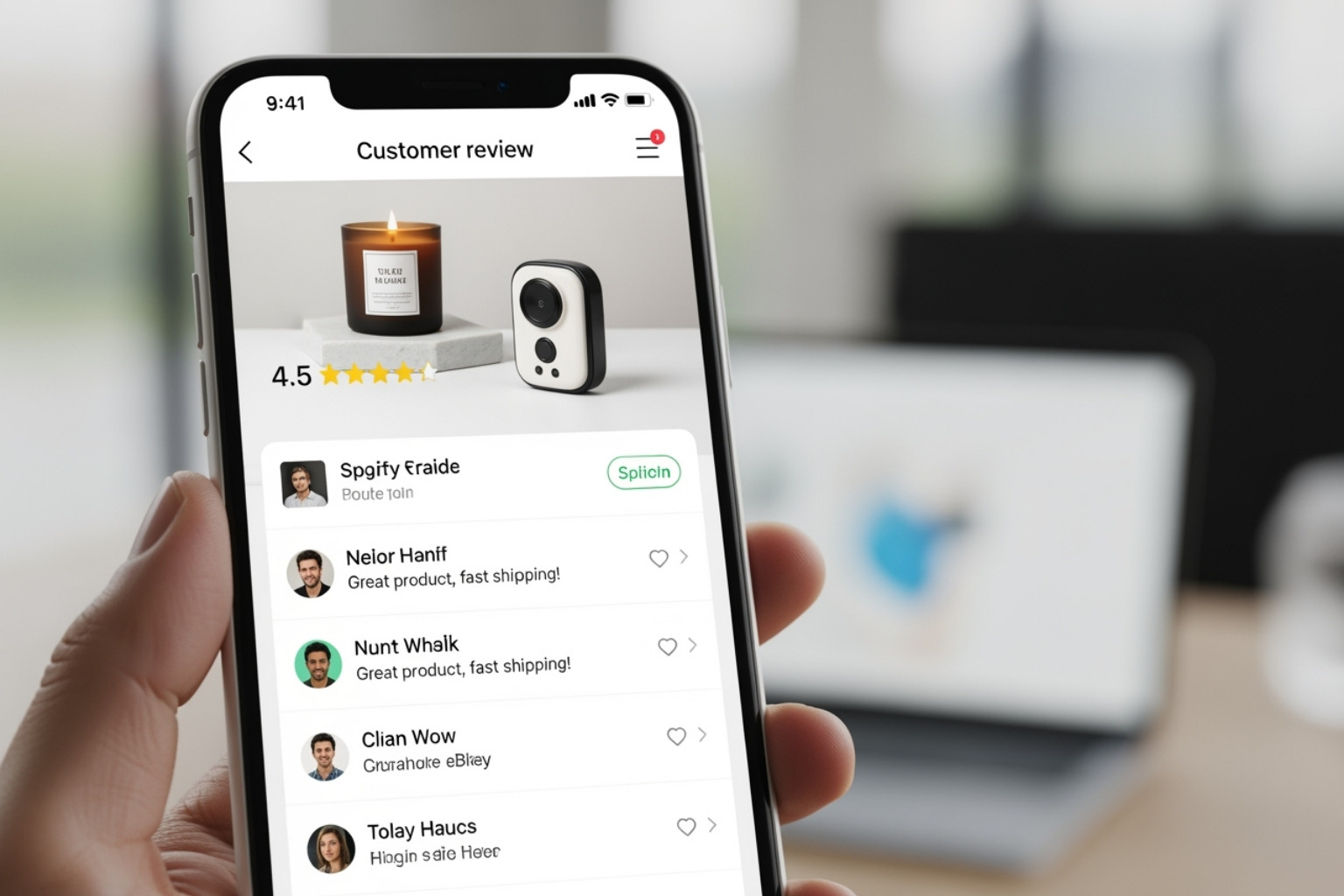 image of a review widget showing photo and video reviews - Shopify customer review apps