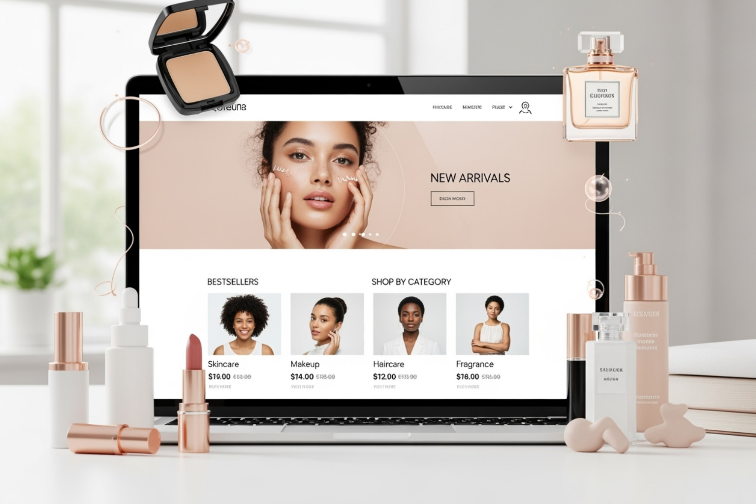 Aurora theme's 'Astra' preset demo - shopify beauty templates