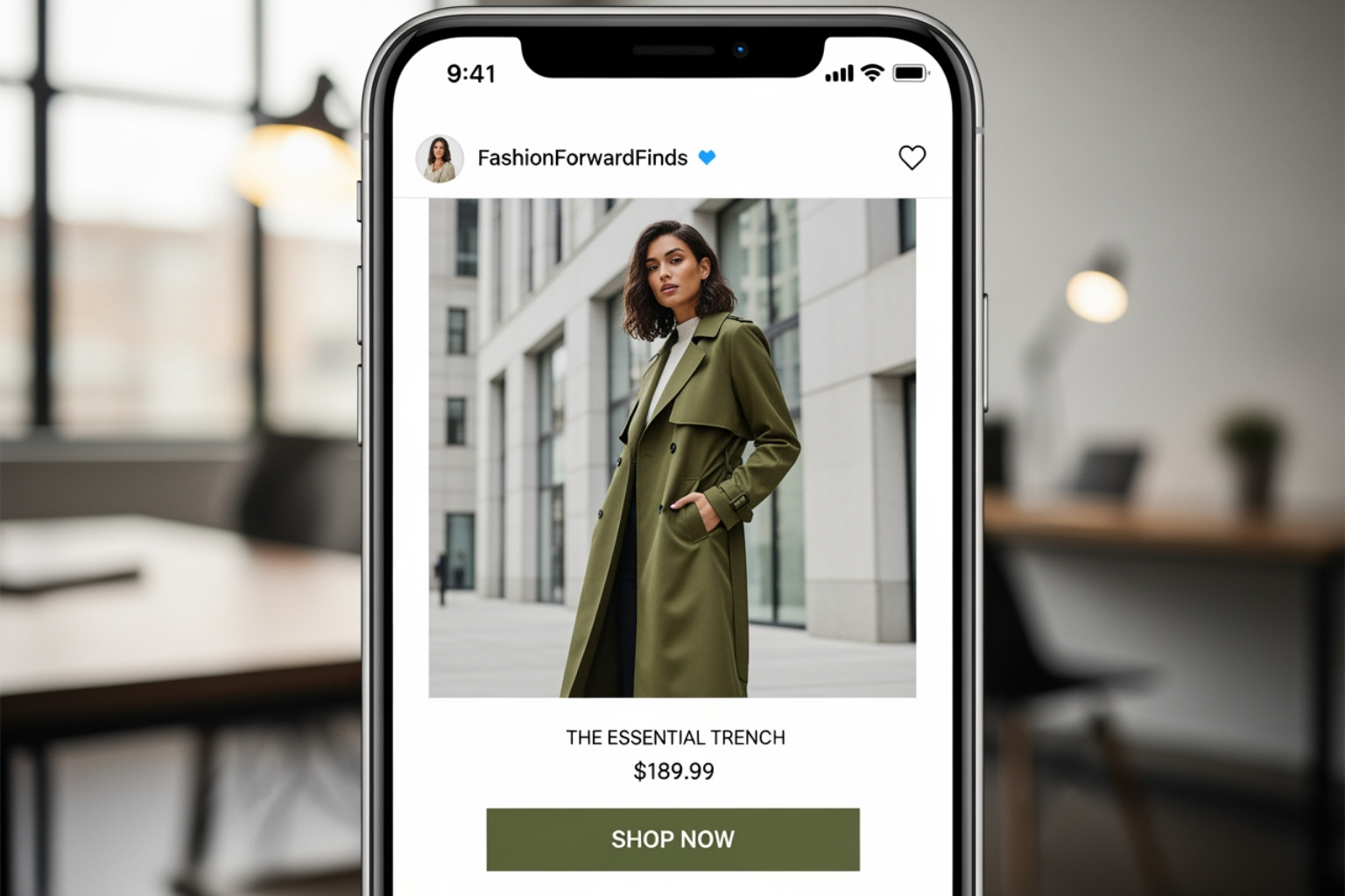 Instagram shoppable ad - paid social shopify agency