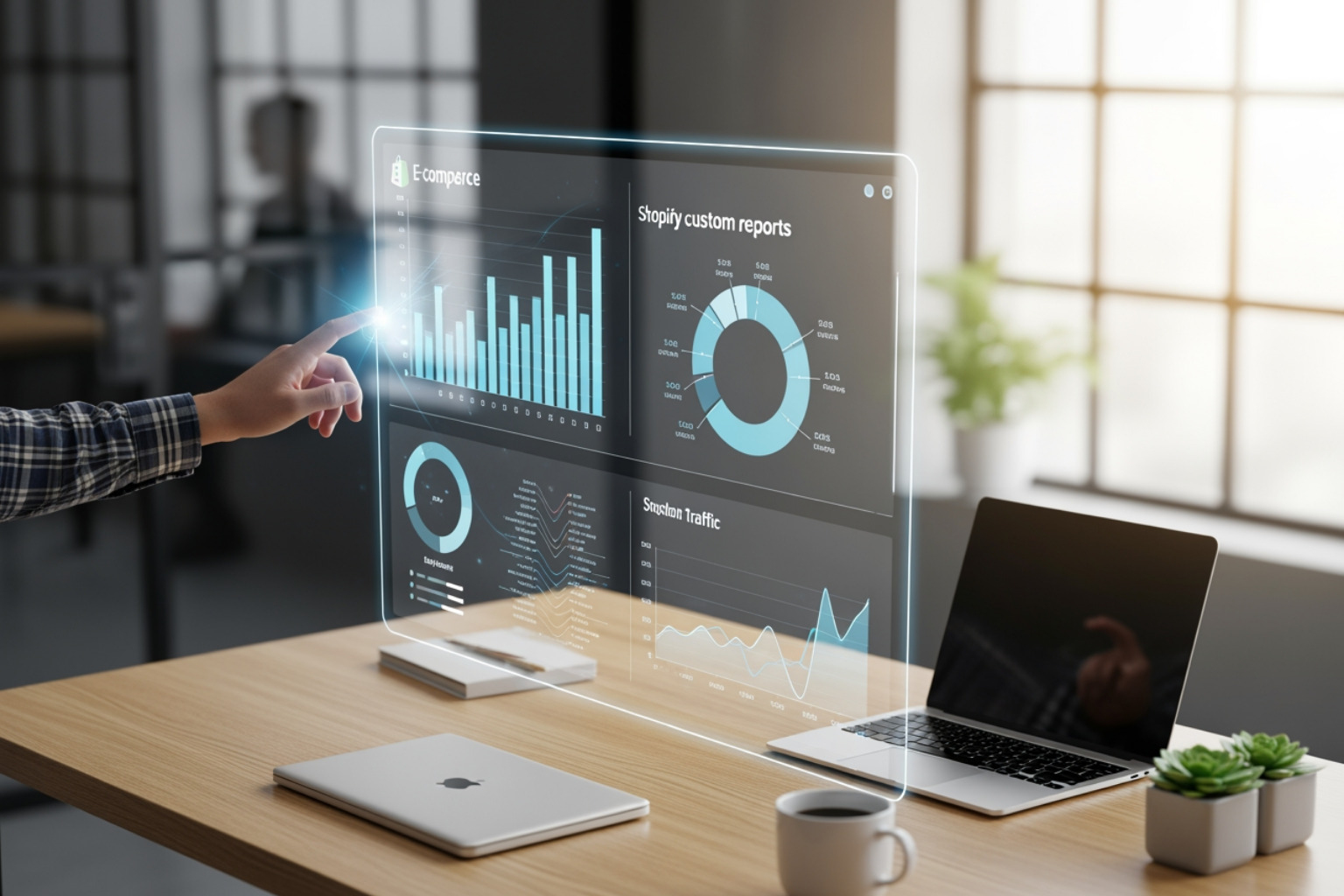 Image of a sample custom report, e.g., "Profit by Product" - Shopify custom reports