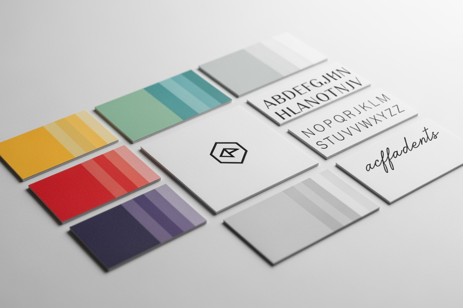 Brand assets laid out with logo, color palette, and font examples - Shopify Branding and Identity