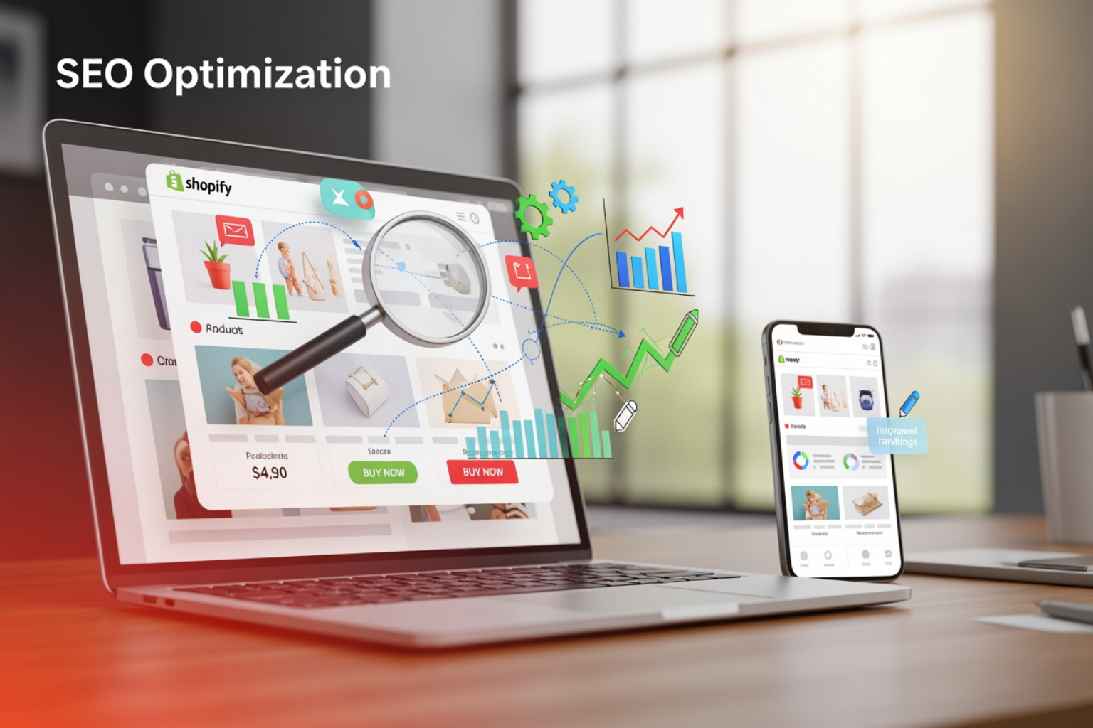 Clear and simple e-commerce site navigation menu - seo optimization on shopify